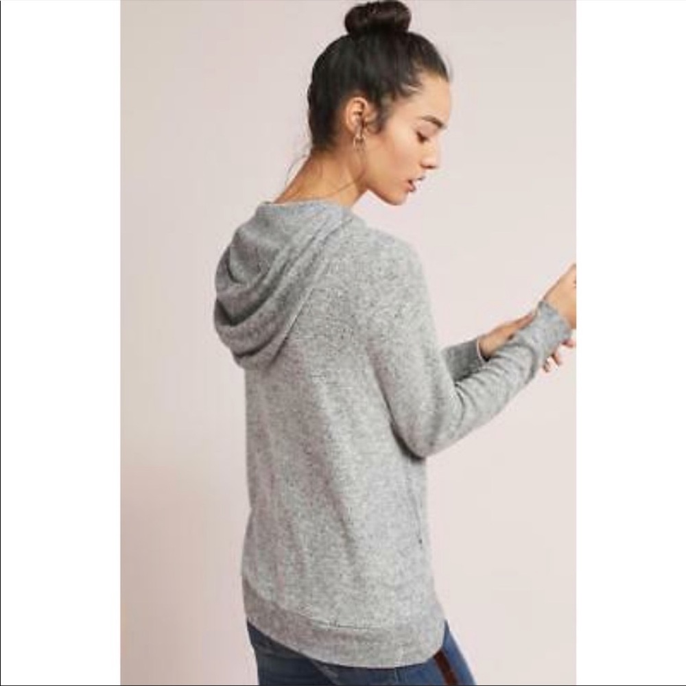 Anthropologie Brushed Fleece Hoodie - Picture 2 of 5